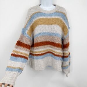 American Eagle Outfitters Boho Striped Sweater Size XL Soft Baggy
